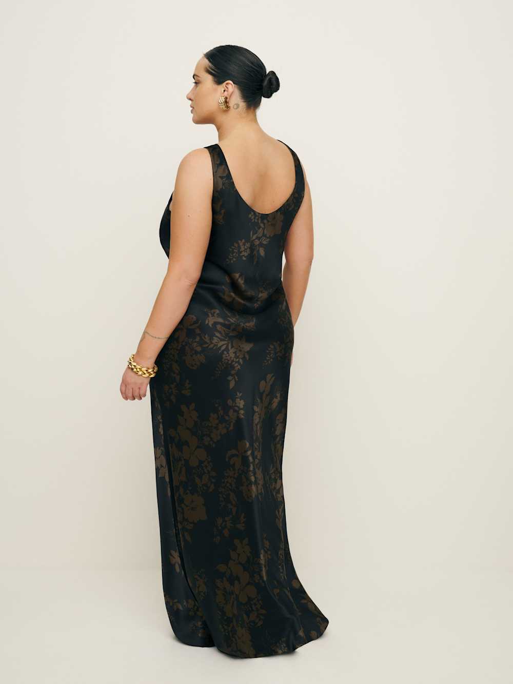 Annabelle Silk Dress Es - Night Garden