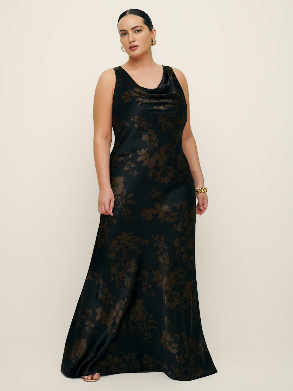 Annabelle Silk Dress Es - Night Garden