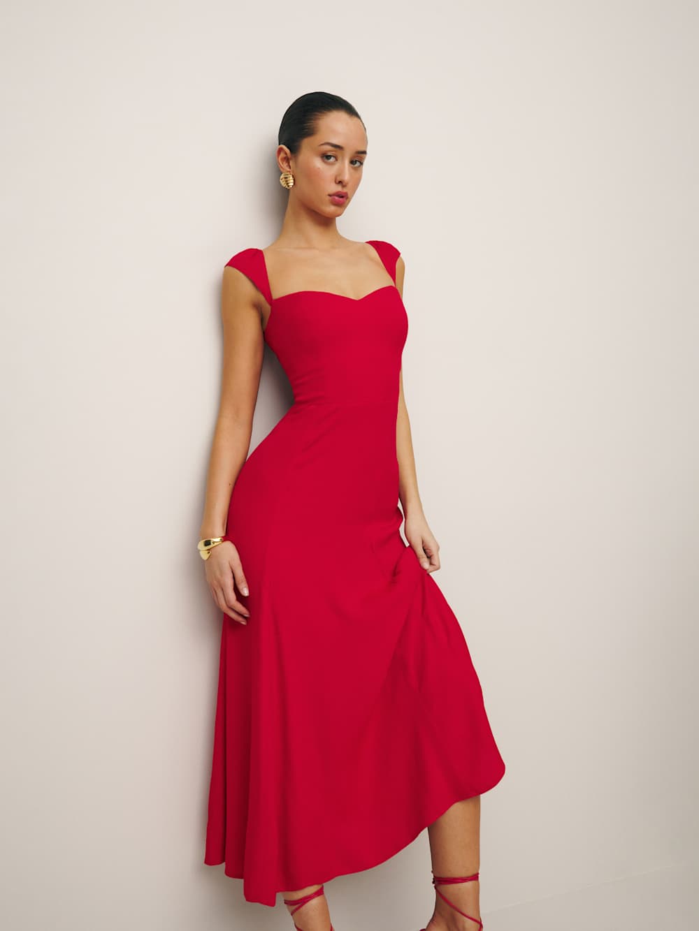 Petites Bryson Dress - Cherry