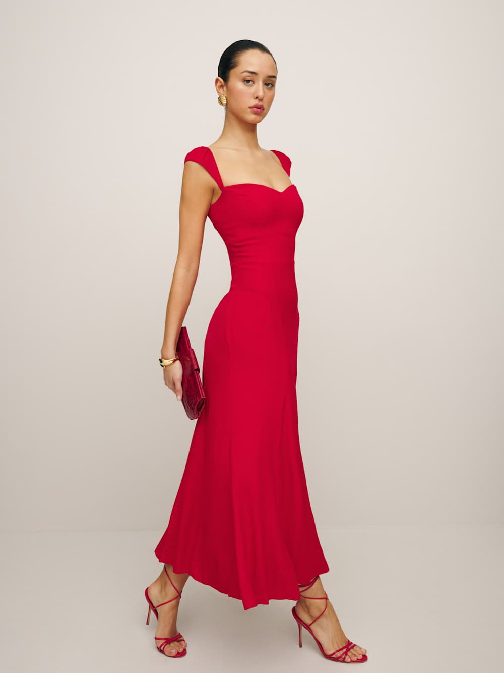 Petites Bryson Dress - Cherry