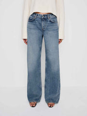Cary Low Rise Slouchy Wide Leg Jeans - Colorado
