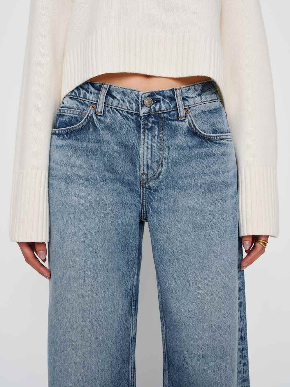 Cary Low Rise Slouchy Wide Leg Jeans - Colorado