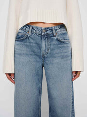 Cary Low Rise Slouchy Wide Leg Jeans - Colorado