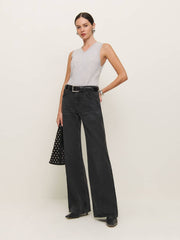 Cary Low Rise Slouchy Wide Leg Jeans - Summit