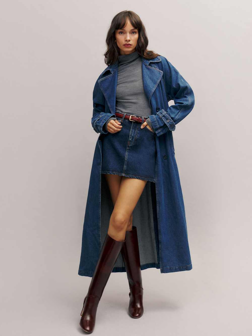 Hayes Denim Trench Coat - Estes