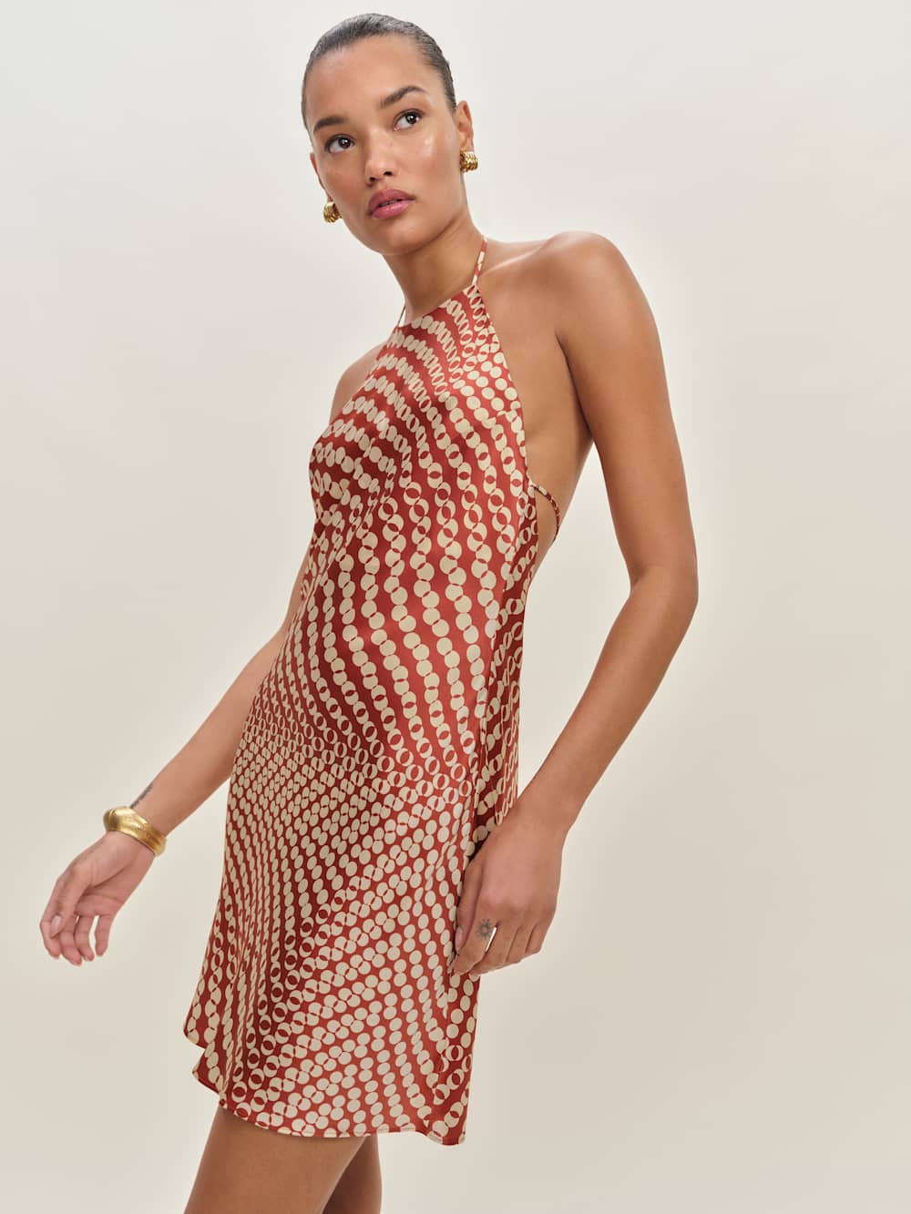 Jennis Silk Dress - Mambo