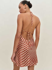 Jennis Silk Dress - Mambo