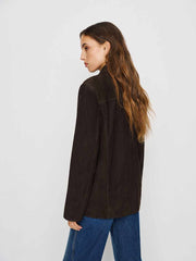 Veda Lincoln Suede Shirt Jacket - Mole Suede