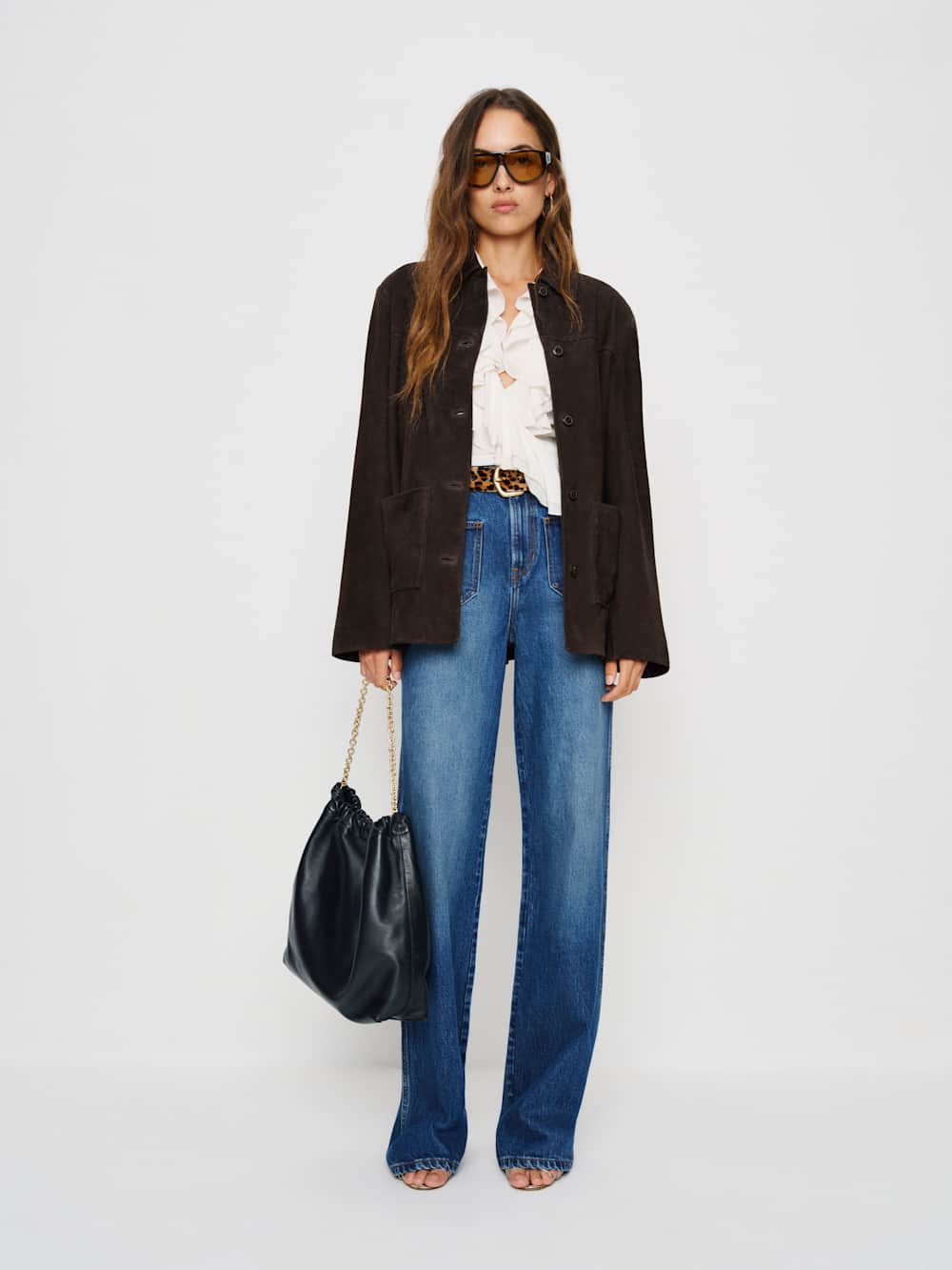Veda Lincoln Suede Shirt Jacket - Mole Suede