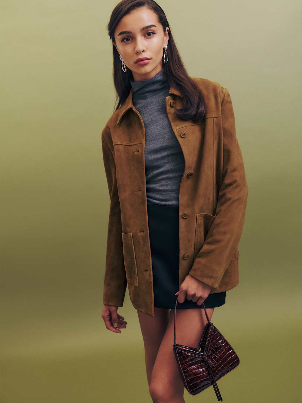 Veda Lincoln Suede Shirt Jacket - Topanga Canyon