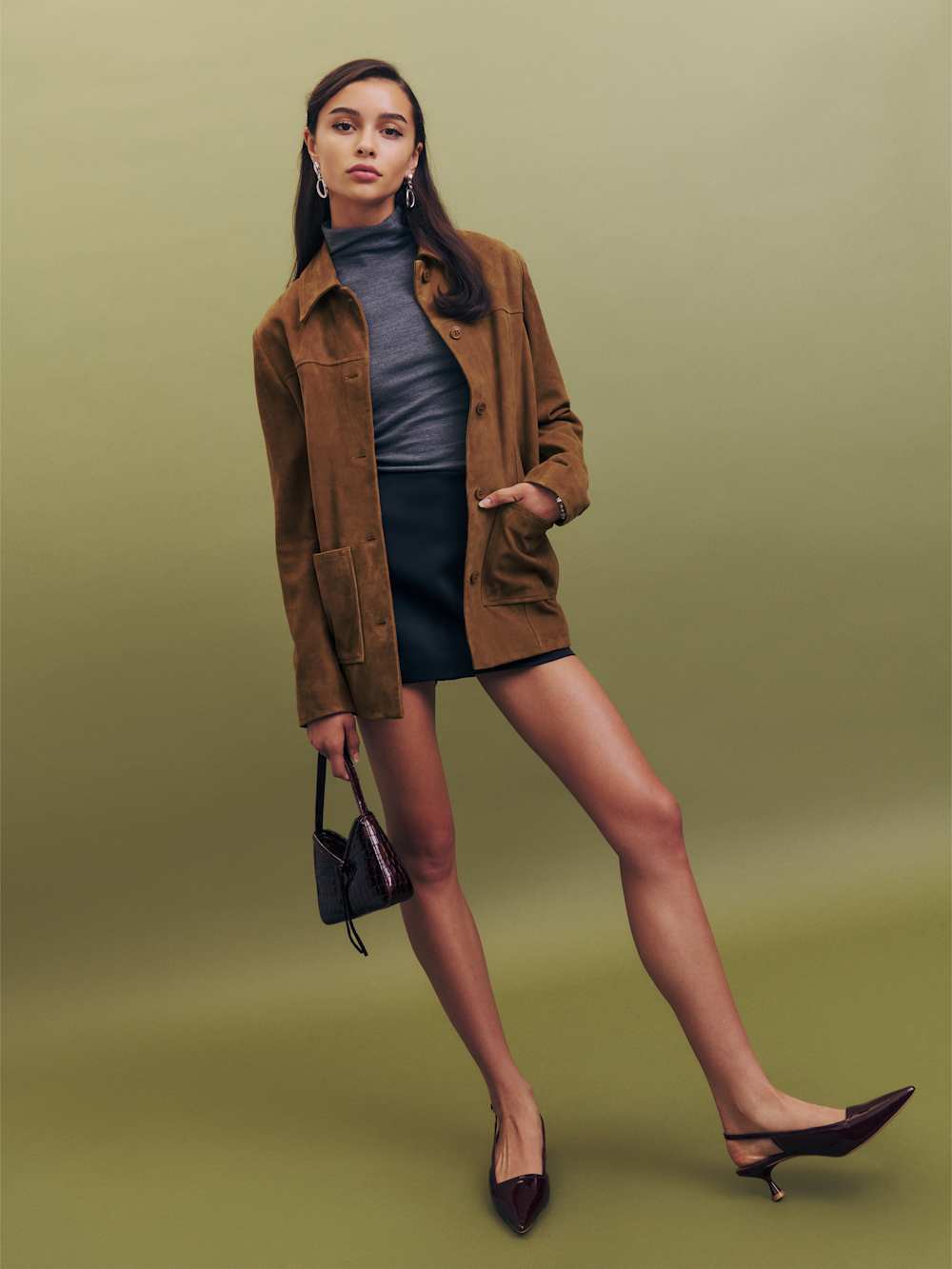 Veda Lincoln Suede Shirt Jacket - Topanga Canyon