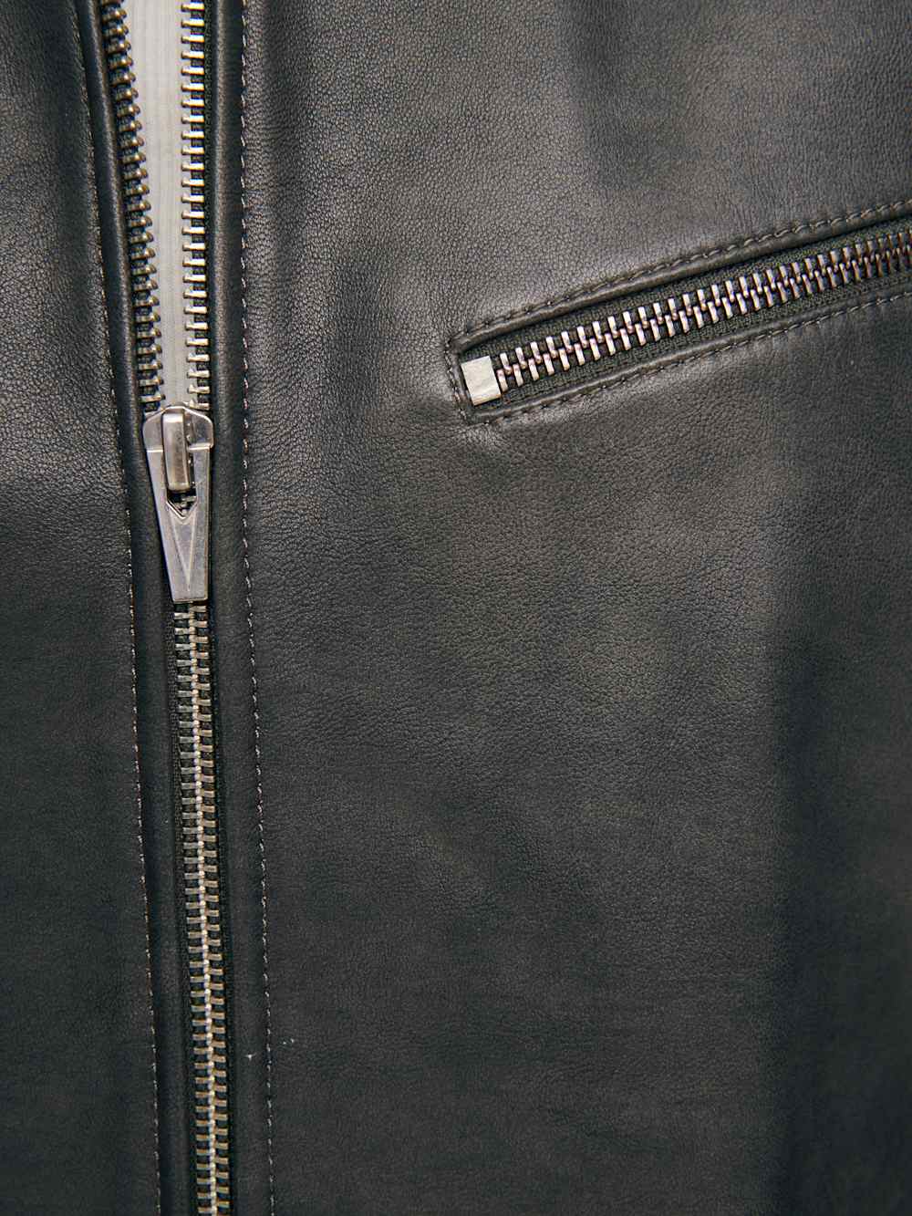 Veda Marco Leather Oversized Bomber - Highway
