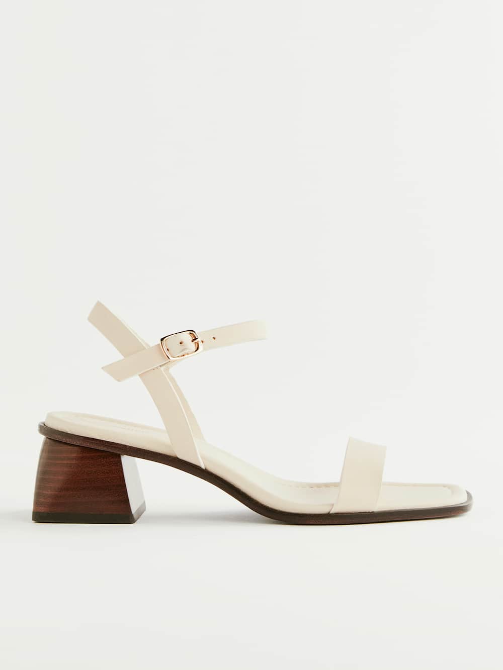 Stephanie Heeled Sandal - Almond Leather