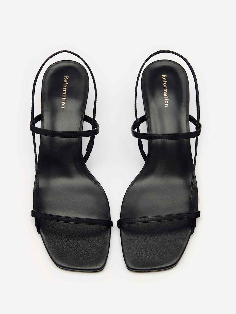 Serenity Bare Sandal - Black Leather