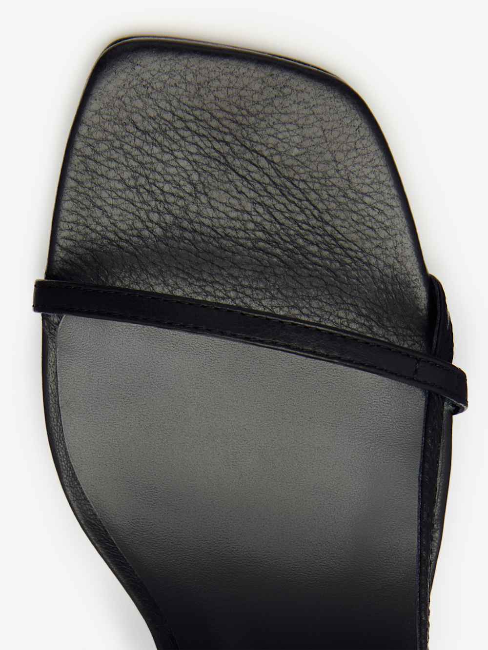Serenity Bare Sandal - Black Leather