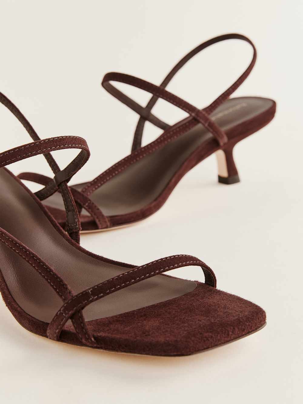 Serenity Bare Sandal - Chocolate Suede