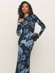 Tommie Knit Dress - Midnight Rose