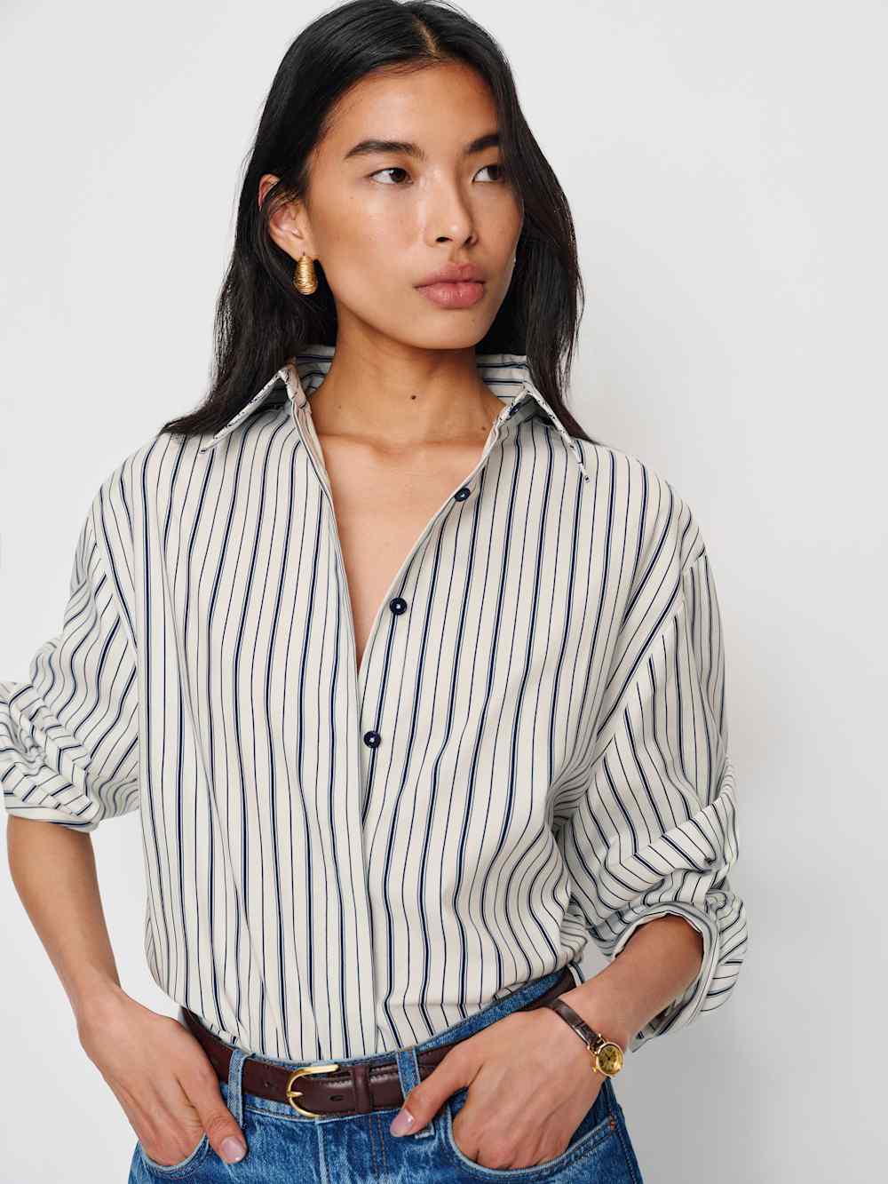 Andy Oversized Shirt - Summer Day Stripe