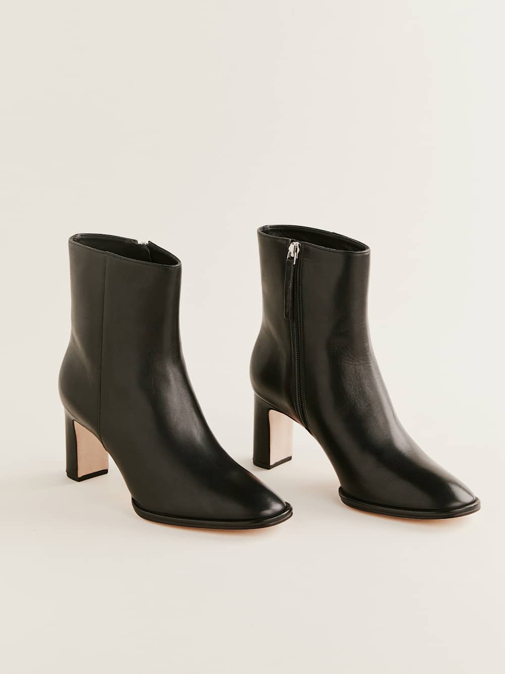 Gillian Ankle Boot - Black Leather