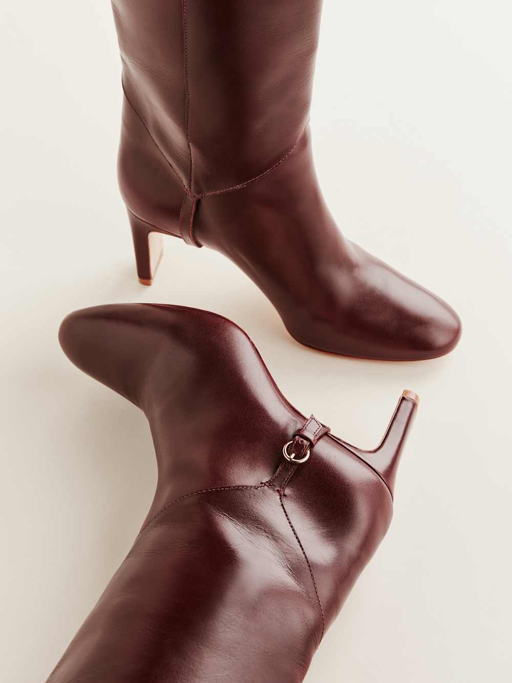 Gaelle Knee Boot - Ruby