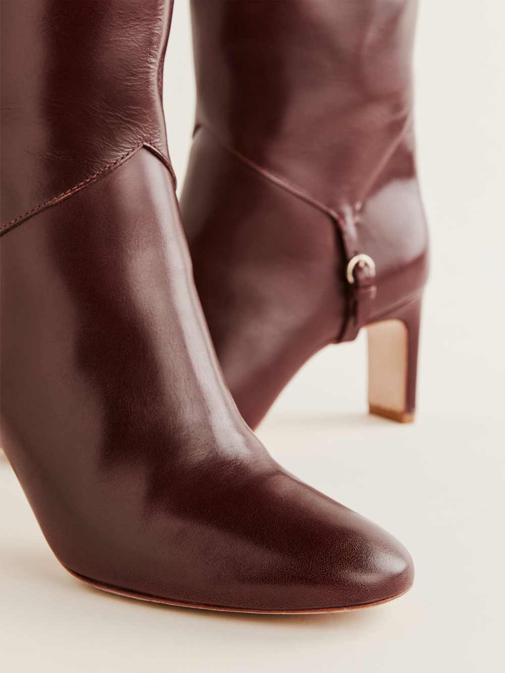 Gaelle Knee Boot - Ruby