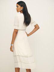 Petites Woodson Dress - Ivory