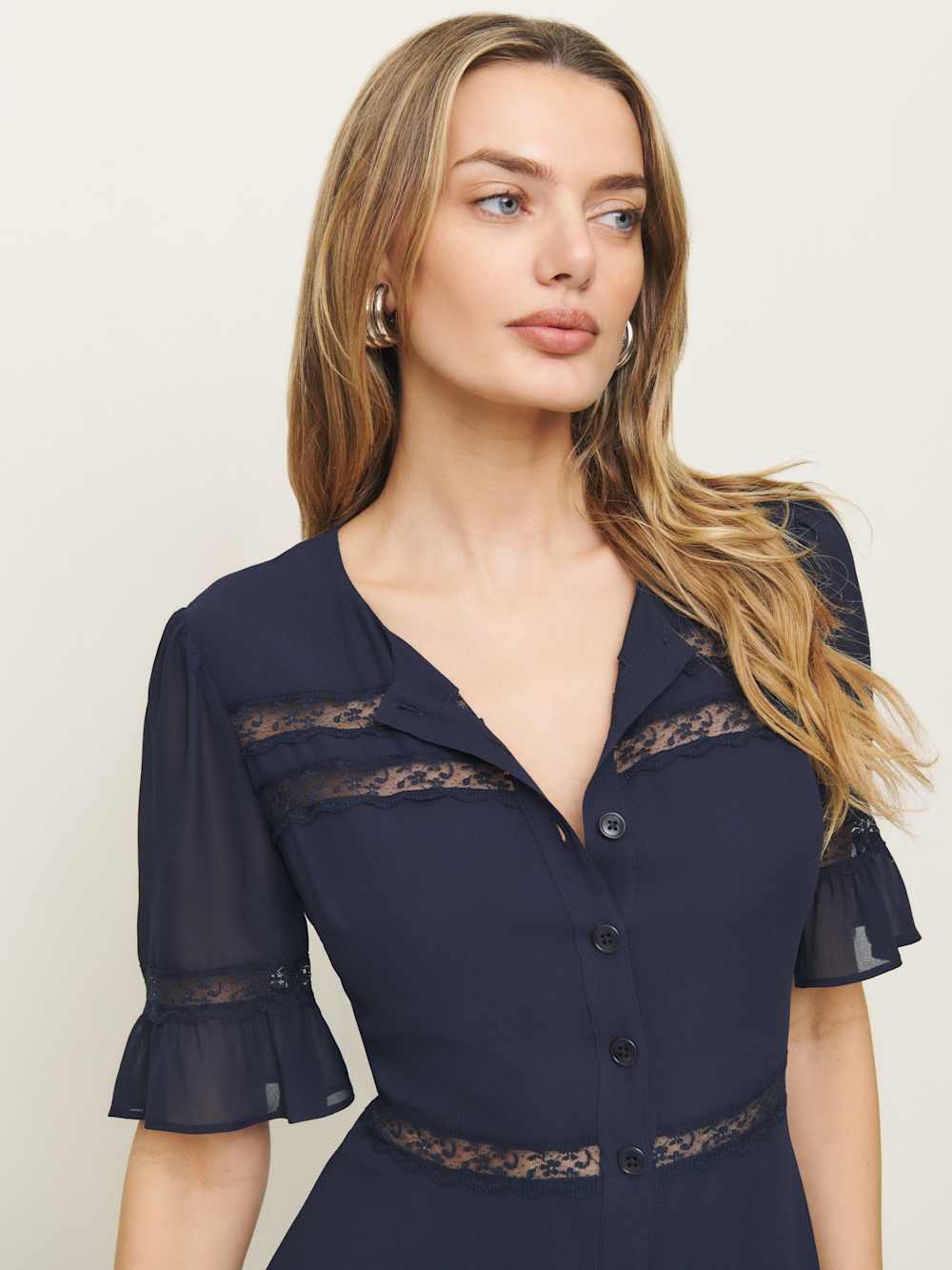 Petites Woodson Dress - Navy