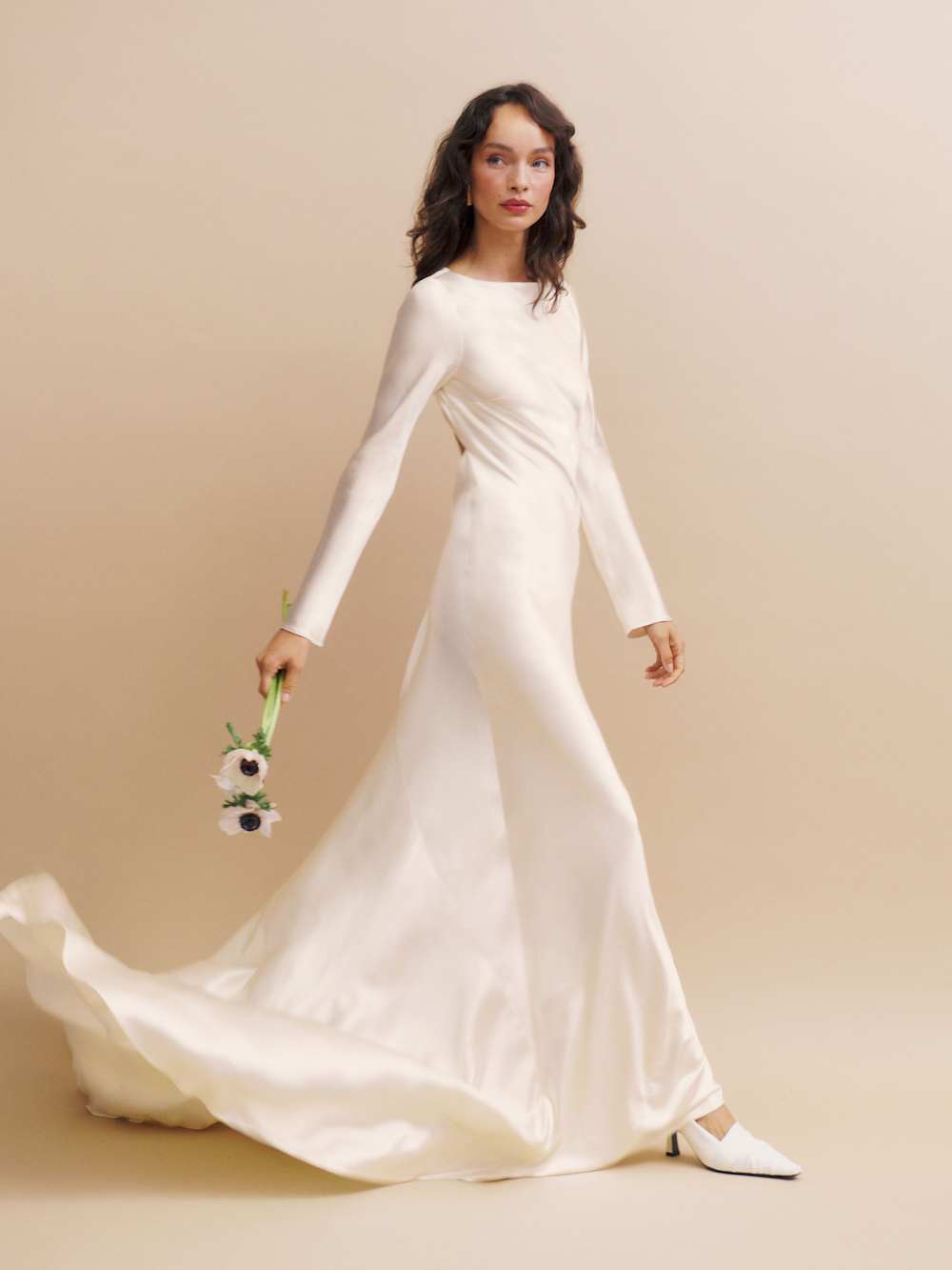 Adwen Silk Dress - Ivory