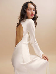 Adwen Silk Dress - Ivory