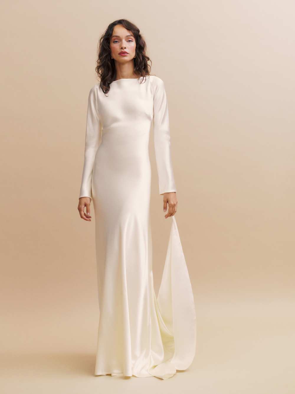 Adwen Silk Dress - Ivory