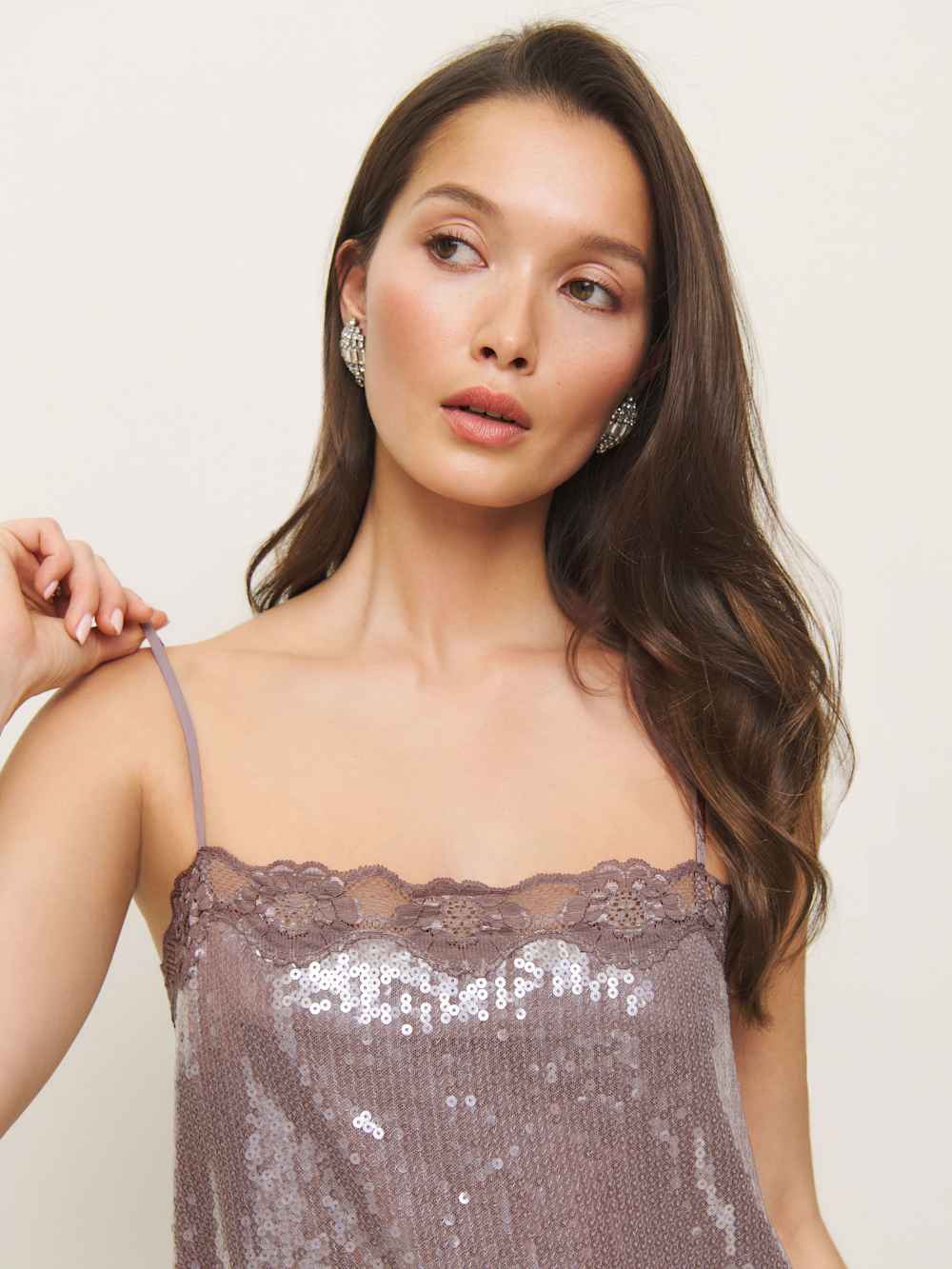 Nadene Dress - Stone Sequin