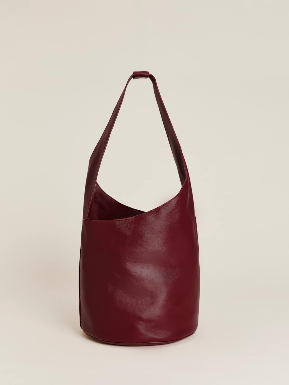 Medium Silvana Bucket Bag - Cremisi