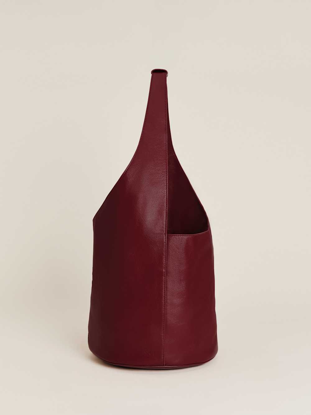Medium Silvana Bucket Bag - Cremisi