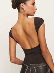 Darra Knit Top - Mole