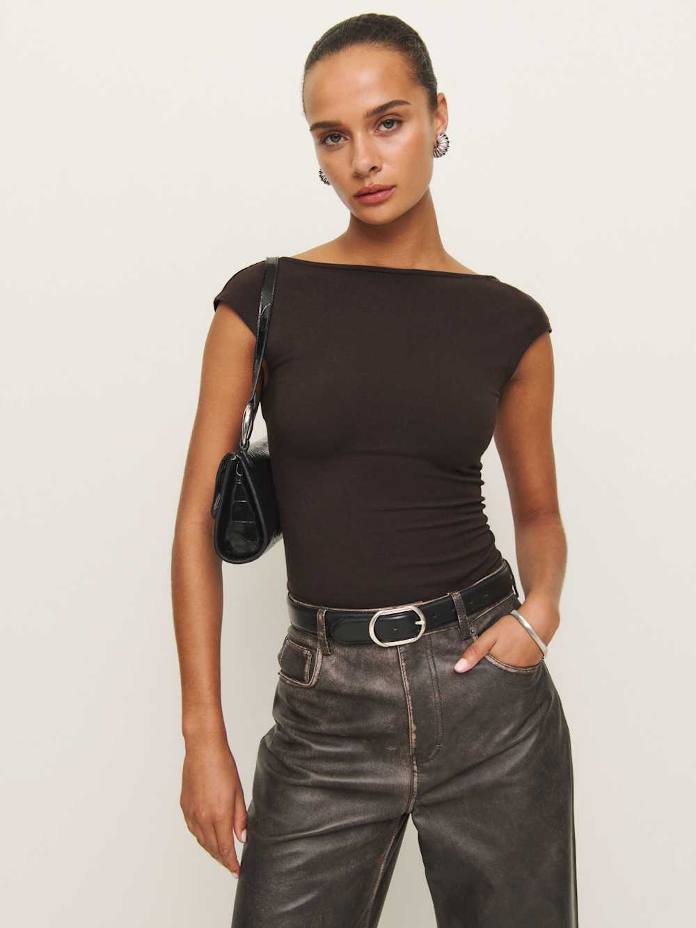 Darra Knit Top - Mole