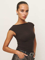 Darra Knit Top - Mole