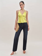 Monica Silk Top - Algae Bloom