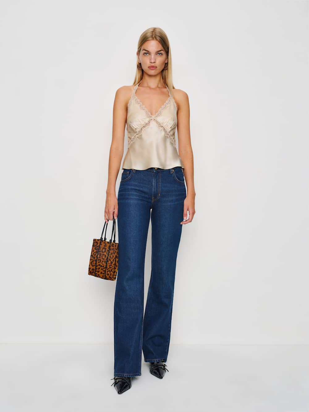 Monica Silk Top - Almond