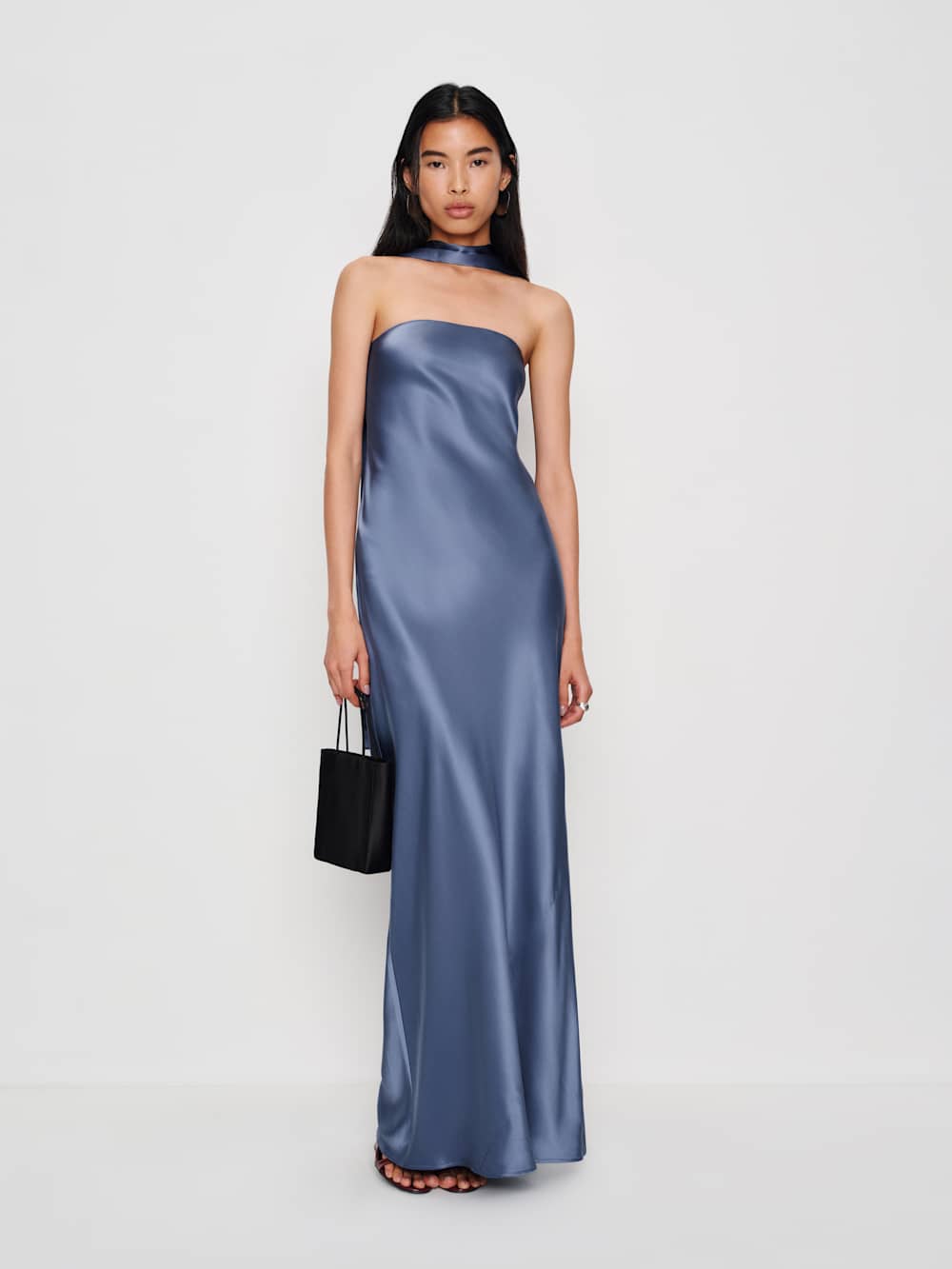 Oren Silk Dress - Cornflower