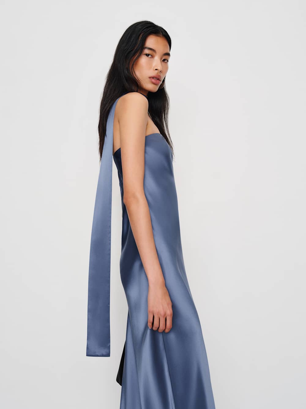 Oren Silk Dress - Cornflower
