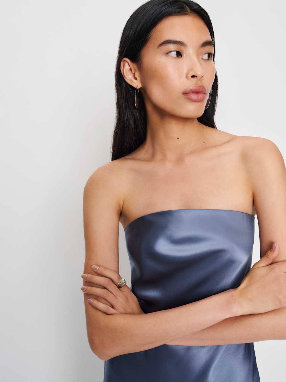 Oren Silk Dress - Cornflower
