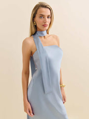 Oren Silk Dress - Mineral