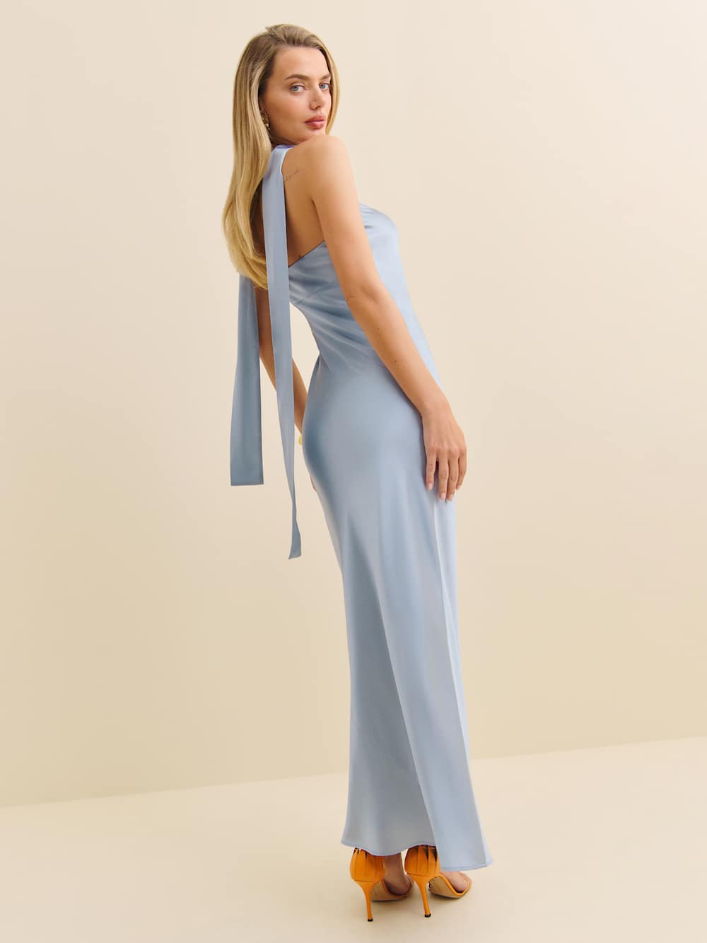 Oren Silk Dress - Mineral