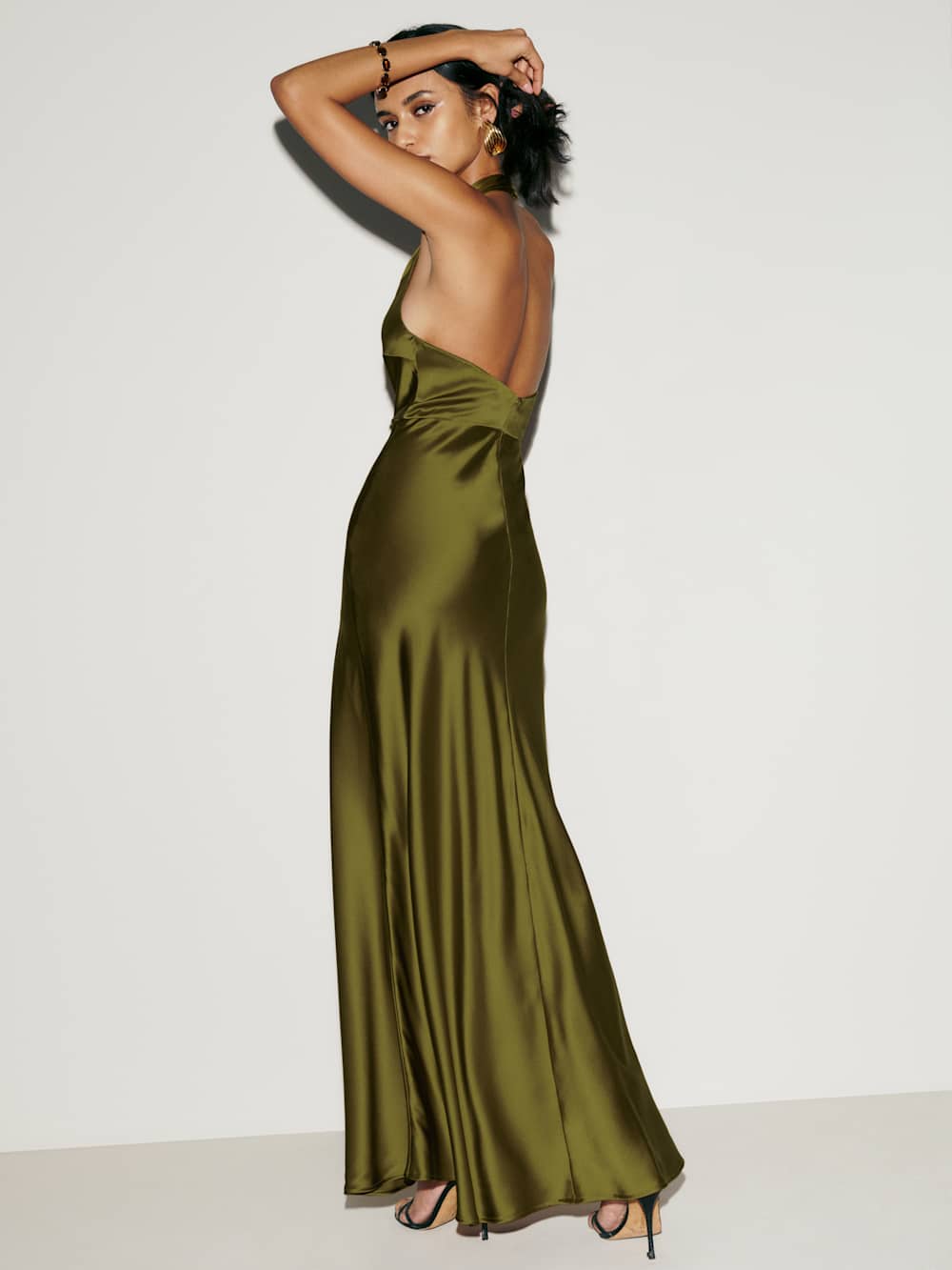 Daniela Silk Dress - Pear