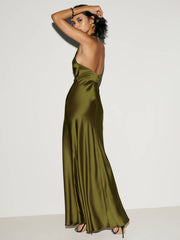 Daniela Silk Dress - Pear