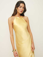 Petites Jeany Silk Dress - Sunshine