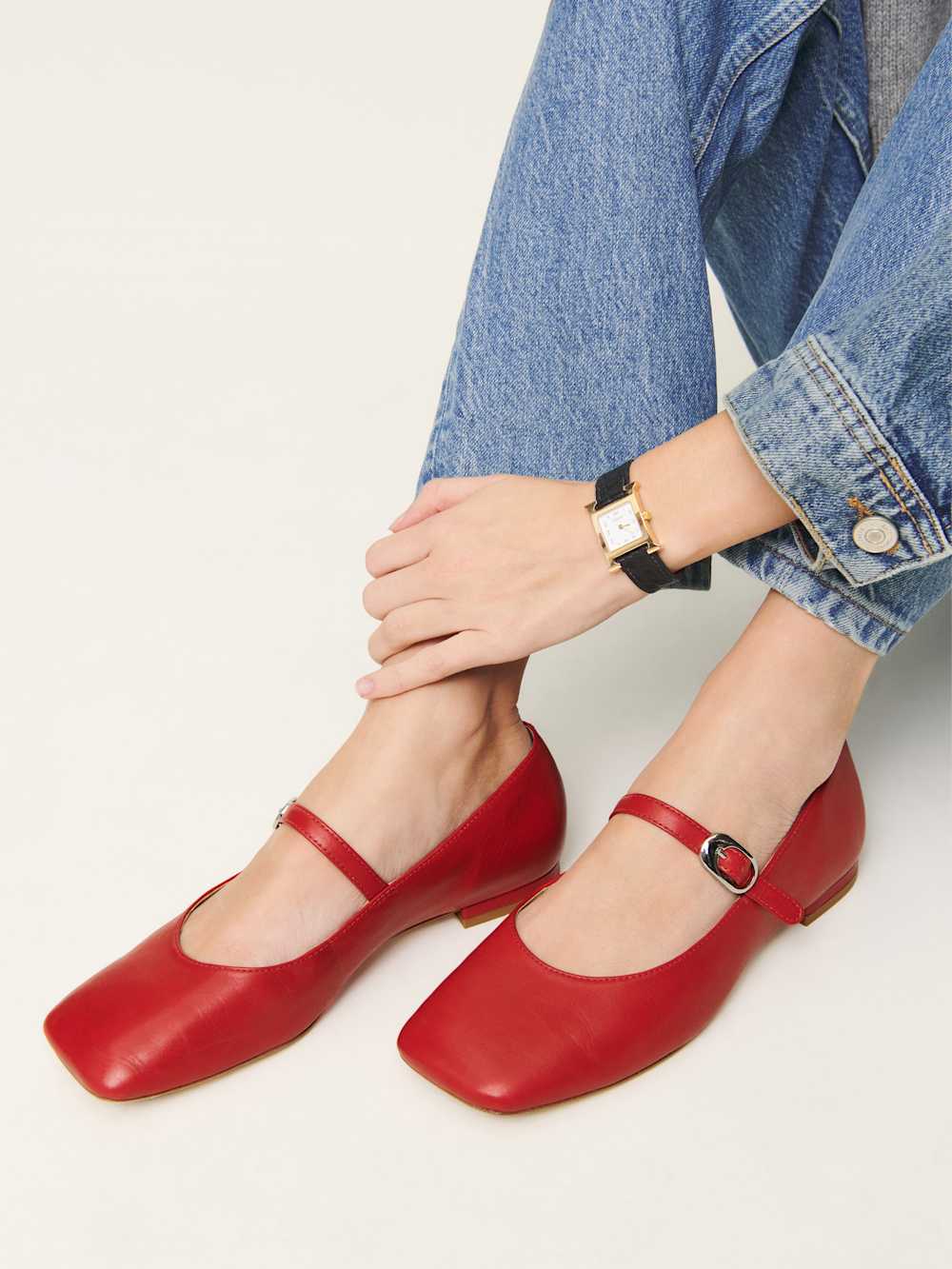 Melissa Mary Jane Flat - Scarlet