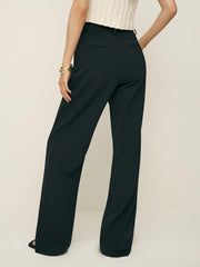 Alex Mid Rise Pant - Black
