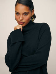 Tate Regenerative Wool Sweater Dress - Black