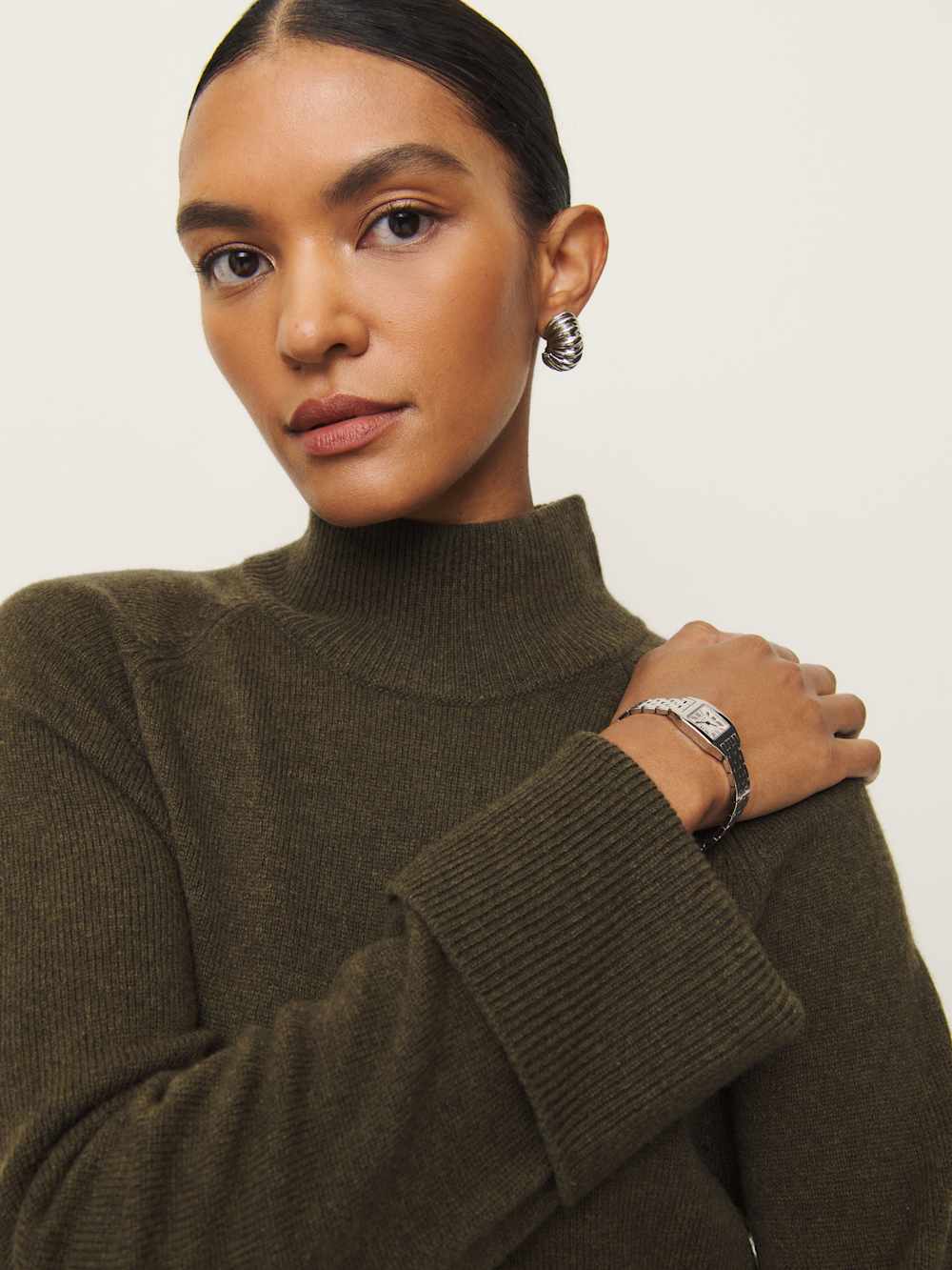 Tate Regenerative Wool Sweater Dress - Kelp